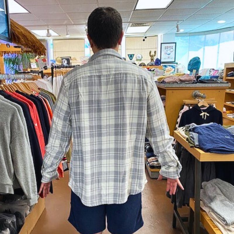 Outerknown SHIRT (Small - XLarge) Half Light Little Boxes - Must - Have for Surfers