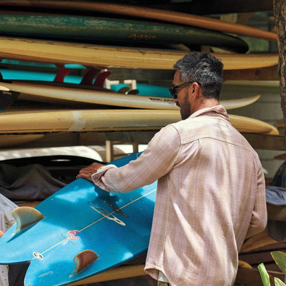 Outerknown SHIRT (Small - XLarge) Lilac Haze Latte Boxes - Must - Have for Surfers