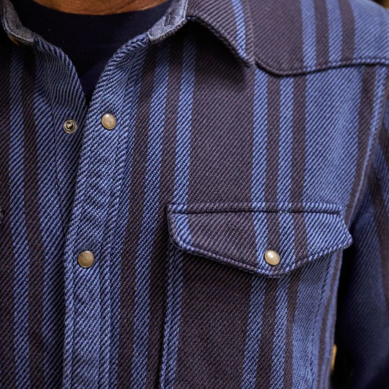Outerknown SHIRT (Small - XLarge) Westerly Twiz Cabo Stripe - Must - Have for Surfers