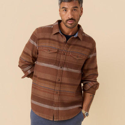 Outerknown SHIRT (Small-XXLarge) Copper Sonoran Stripe