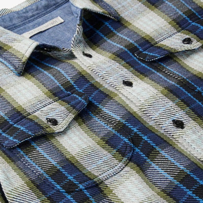 Outerknown SHIRT (Small - XXLarge) Marine Felize Plaid - Must - Have for Surfers