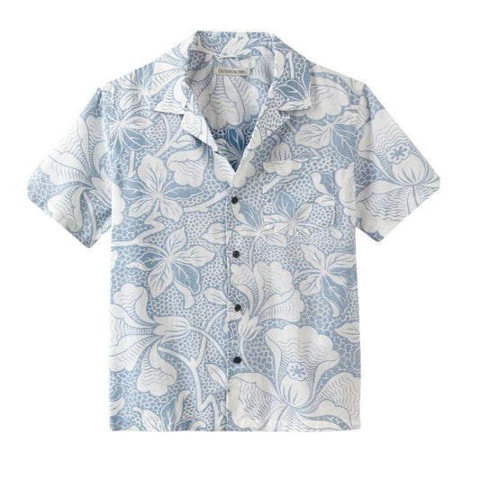 Outerknown SHIRT The BBQ (Small - XXLarge) Solimar Blue Kellyloha - Must - Have for Surfers
