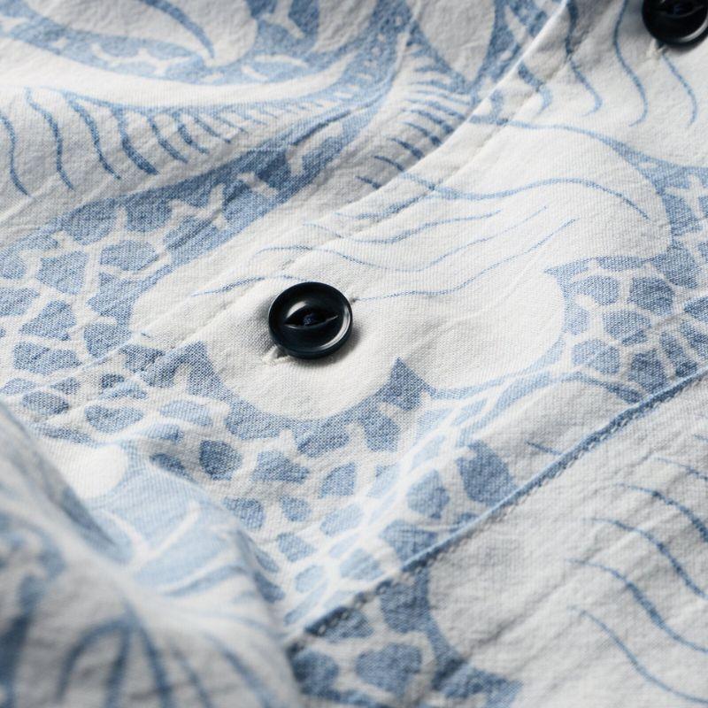 Outerknown SHIRT The BBQ (Small - XXLarge) Solimar Blue Kellyloha - Must - Have for Surfers