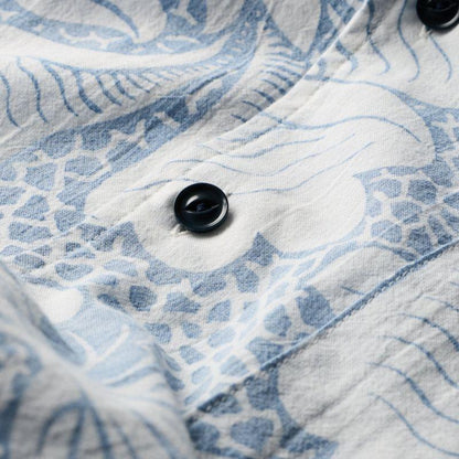 Outerknown SHIRT The BBQ (Small - XXLarge) Solimar Blue Kellyloha - Must - Have for Surfers