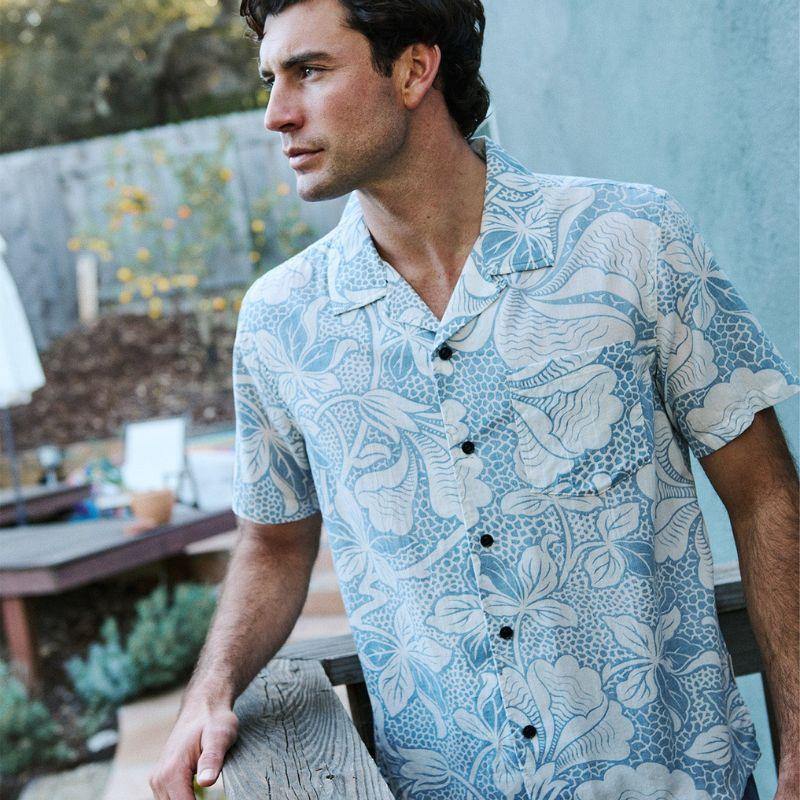 Outerknown SHIRT The BBQ (Small - XXLarge) Solimar Blue Kellyloha - Must - Have for Surfers