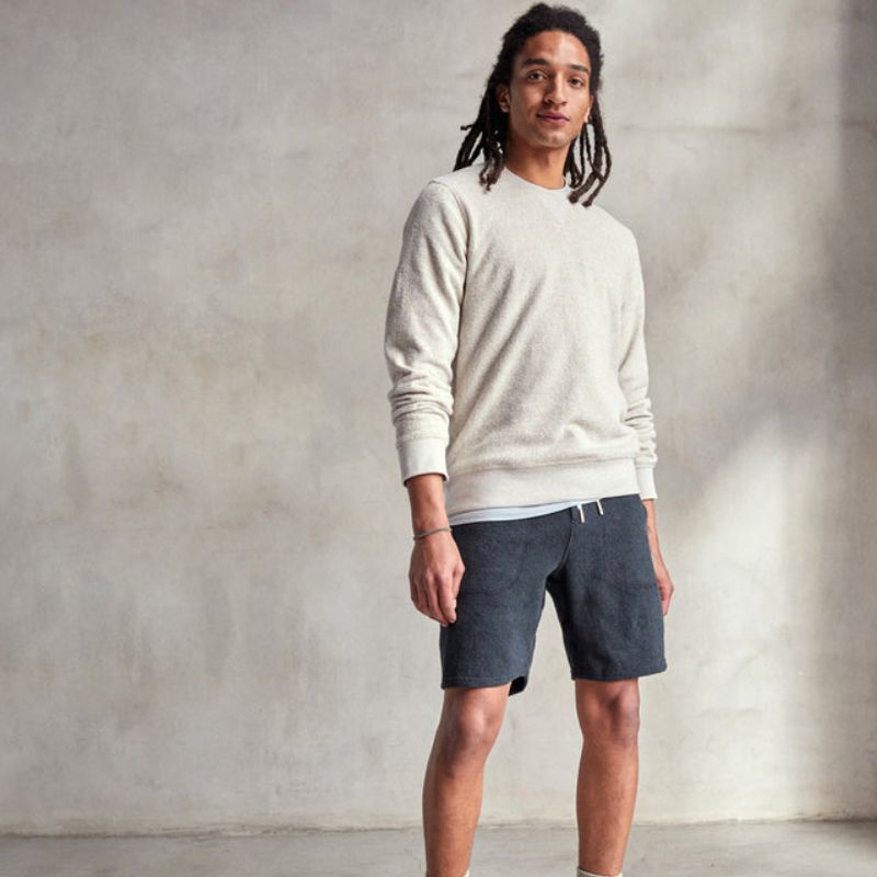 Outerknown Sweater Hightide Crew (Small - Large) Oatmeal Heather - Must - Have for Surfers