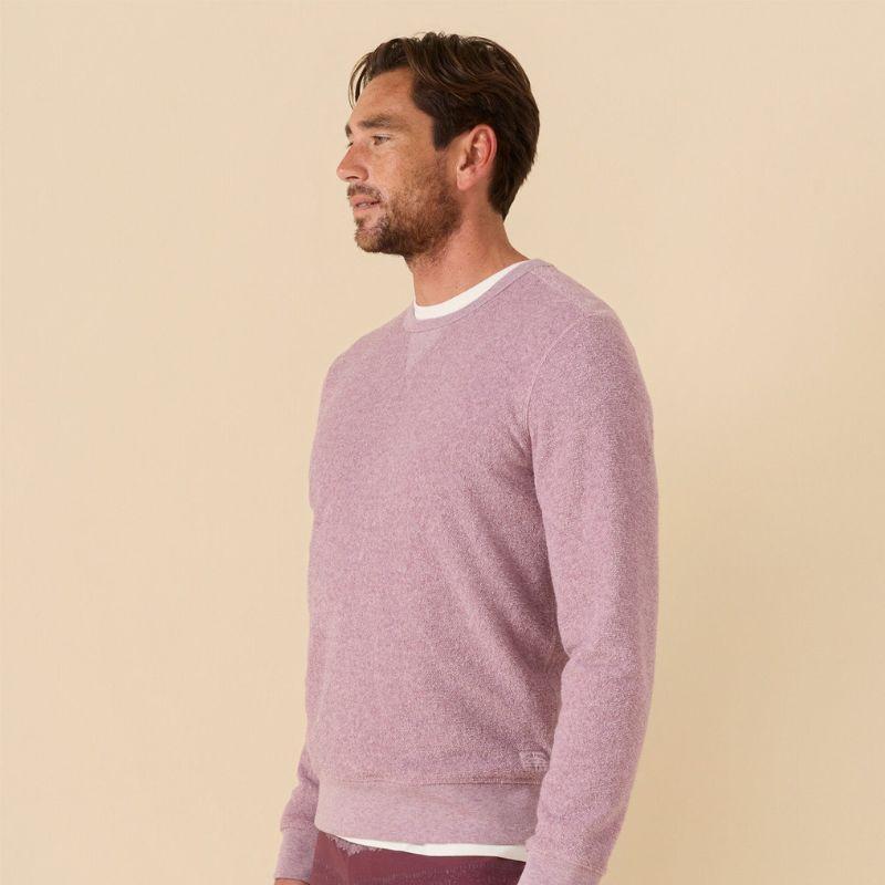 Outerknown Sweater Hightide Crew (Small-XLarge) Heather Nirvana - Must-Have for Surfers