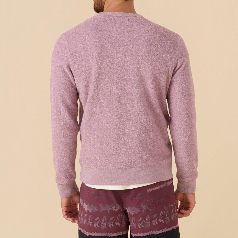 Outerknown Sweater Hightide Crew (Small-XLarge) Heather Nirvana - Must-Have for Surfers