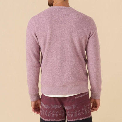 Outerknown Sweater Hightide Crew (Small-XLarge) Heather Nirvana - Must-Have for Surfers