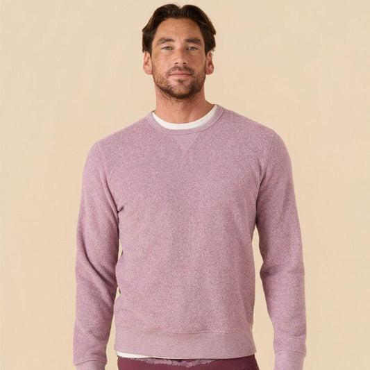 Outerknown Sweater Hightide Crew (Small-XLarge) Heather Nirvana - Must-Have for Surfers