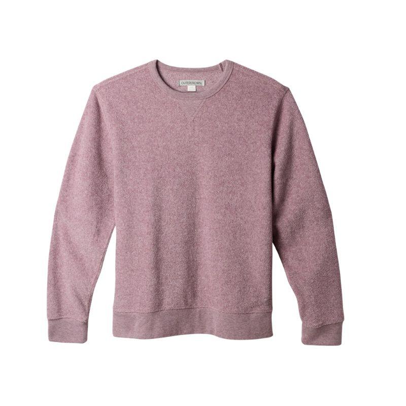 Outerknown Sweater Hightide Crew (Small-XLarge) Heather Nirvana - Must-Have for Surfers