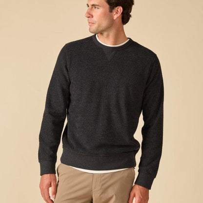 Outerknown Sweater Hightide Crew (Small-XXLarge) Heather Black