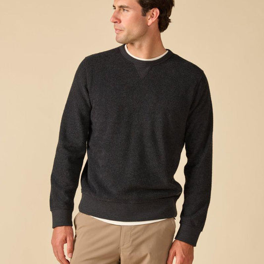 Outerknown Sweater Hightide Crew (Small-XXLarge) Heather Black