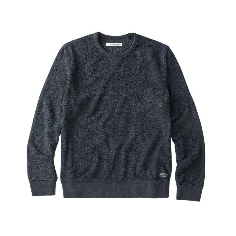 Outerknown Sweater Hightide Crew (Small-XXLarge) Heather Black