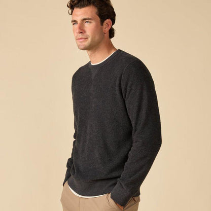 Outerknown Sweater Hightide Crew (Small-XXLarge) Heather Black
