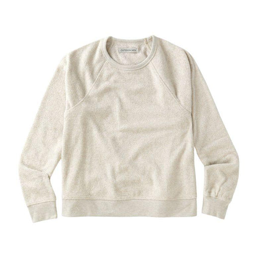 Outerknown Sweater Women's Hightide Crew (XSmall - Large) Oatmeal Heather - Must - Have for Surfers
