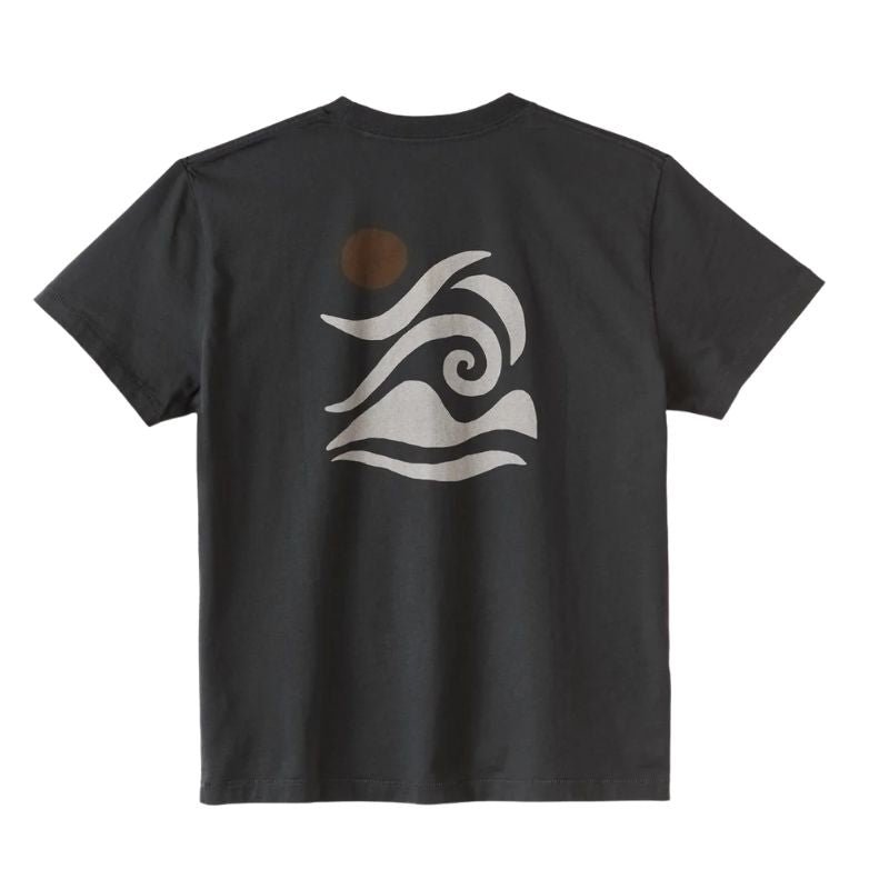 OUTERKNOWN T-Shirt Bailey Elder (Small - XXLarge) Washed Black - Must - Have for Surfers