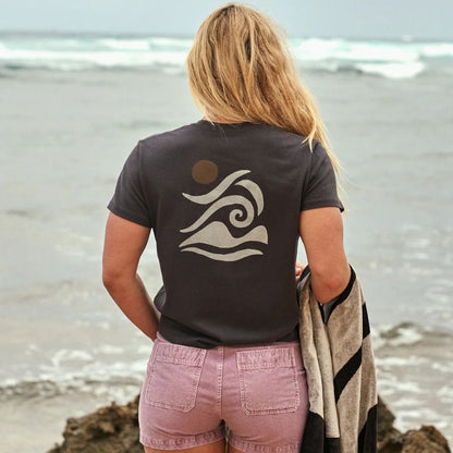 OUTERKNOWN T-Shirt Bailey Elder (Small - XXLarge) Washed Black - Must - Have for Surfers