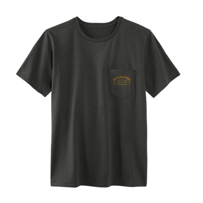 OUTERKNOWN T-Shirt Industrial Pocket (Small - XLarge) Faded Black - Must - Have for Surfers
