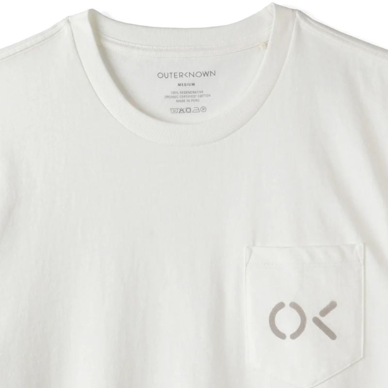 OUTERKNOWN T-Shirt Stencil Pocket (Small - Large) Salt - Must - Have for Surfers