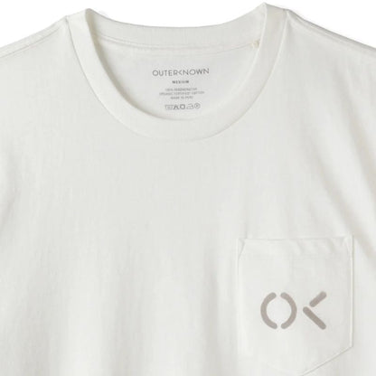 OUTERKNOWN T-Shirt Stencil Pocket (Small - Large) Salt - Must - Have for Surfers