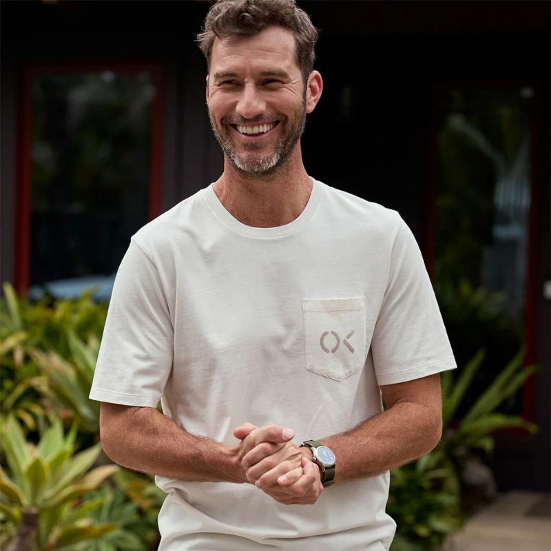 OUTERKNOWN T-Shirt Stencil Pocket (Small - Large) Salt - Must - Have for Surfers