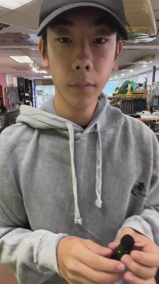 Staff wearing size S, 116 lbs - Aloha Days Hibiscus LTD Hoodie in Grey (fit video)