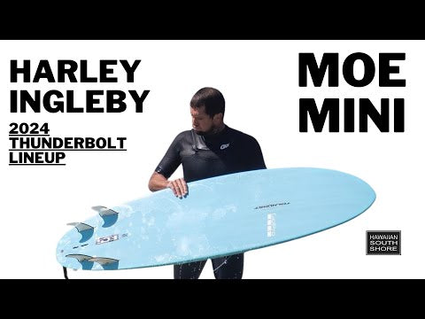 Harley Ingleby MOE 5 Fin (7&#39;2-8&#39;0) FCS2 Thunderbolt Black Grey Carbon