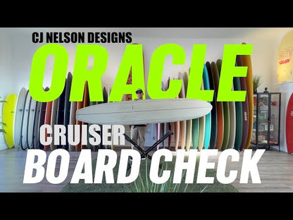 CJ Nelson ORACLE Single Fin (10'6 - 91.01L) Thunderbolt Silver Volan