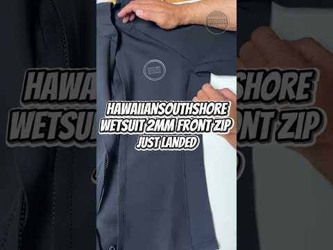 HawaiianSouthShore Wetsuit 2mm Front Zip (Small-2XLarge) Black
