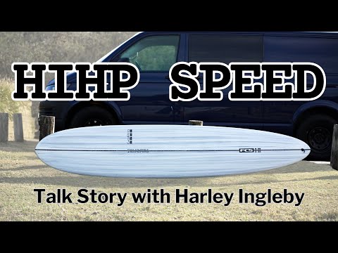 Harley Ingleby HIHP SPEED (9&#39;1) 4+1 Fin FCS Thunderbolt Black Full Carbon