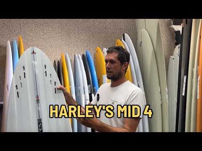 Harley Ingleby MID 4 Thunderbolt Black - 6'6 V37 - White/Carbon Bottom