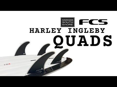 FCS II HARLEY INGLEBY QUAD FIN SET XXL Black