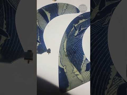 Takayama DT Flex Fin (9" - 10") Fabric Blue Whale