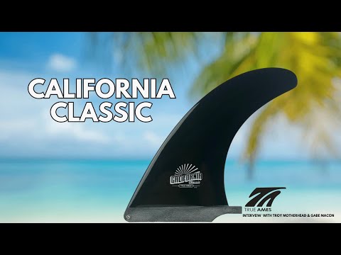 SINGLE FIN California Classic Fin (6.5"-10") Black
