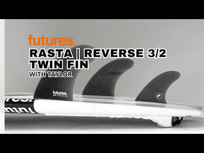 Futures TWIN+1 Rasta Reverse 3/2 Fiberglass Smoke