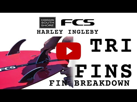 FCS II Harley Ingleby Longboard Tri Fins X-LRG Cool Grey