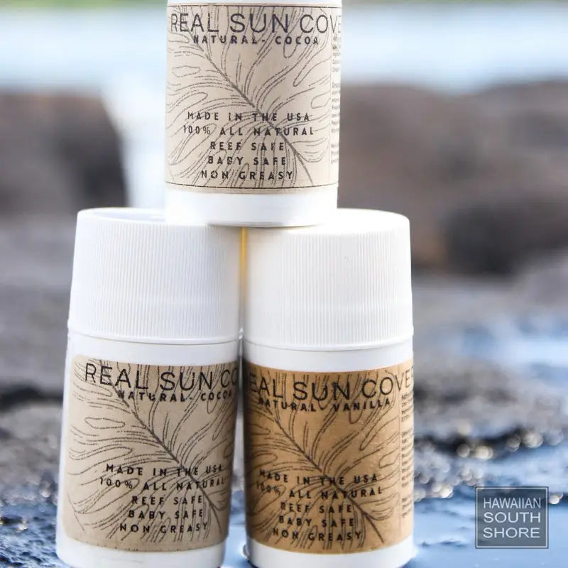 Real Sun Cover Sunscreen Natural Face Stick Reef Safe Vanilla Color Smell SKIN CARE Surf Shop and Clothing Boutique Honolulu