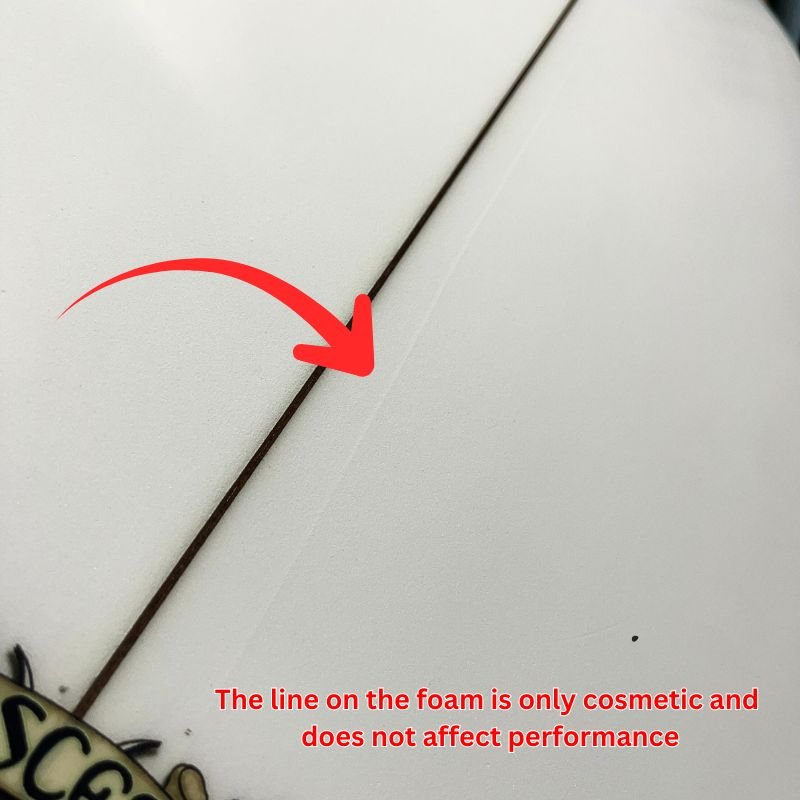 SALE Lost Pisces (6'0) Poly FCS II - Cosmetic Line on the Foam - Must - Have for Surfers