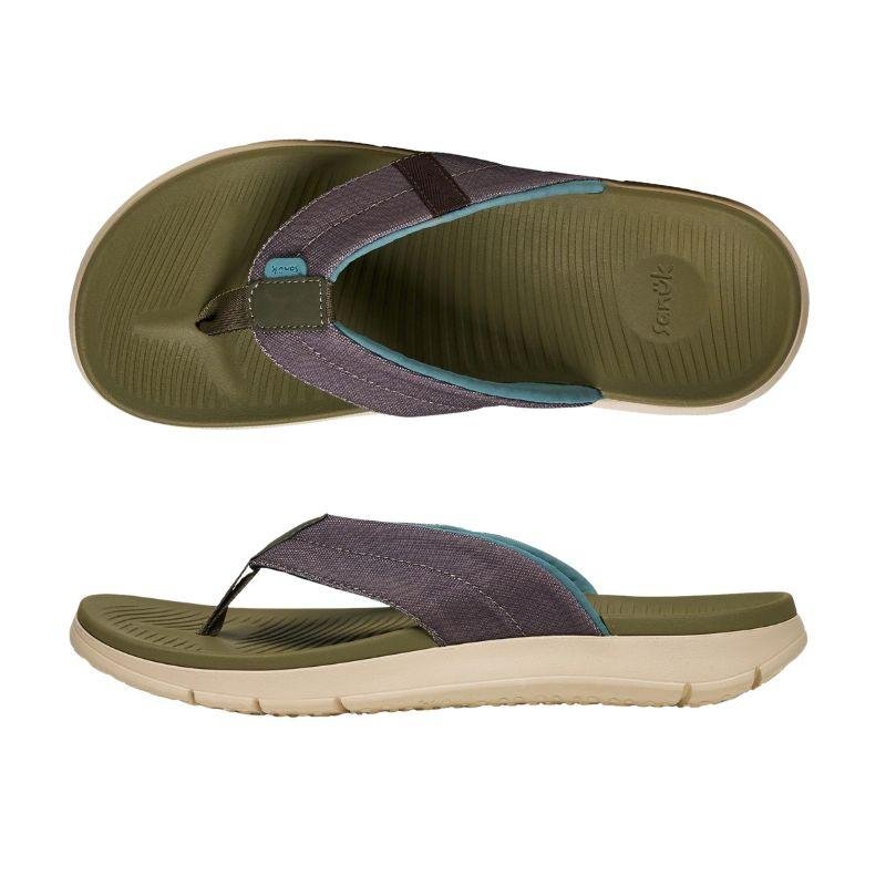 Sanuk Sandal Men's Beer Foamie - Olive - Must-Have for Surfers