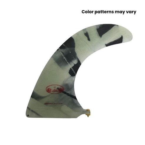 Takayama DT Flex Fin 9-10 Acid Splash Black White Red longboard fin at Hawaiian South Shore