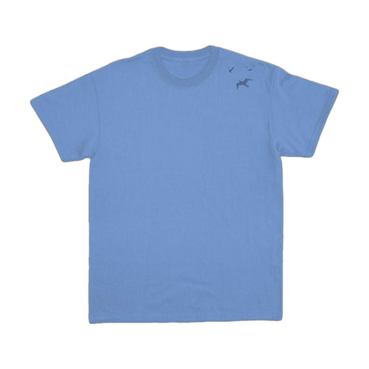 Tower Tee in Hawaiian Blue, front, flat lay