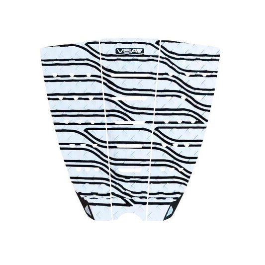 Front deck VEIA Deckpad Explorer Waveform 3 Piece Squash Orbiter White