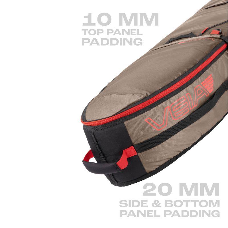 VEIA John John Florence Wheeled 3/2 Convertible Travel Bag (6'0" - 6'6") Coyote