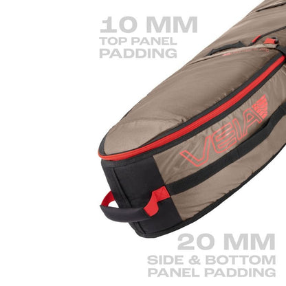 VEIA John John Florence Wheeled 4 Board Travel Bag Coyote - Must - Have for Surfers