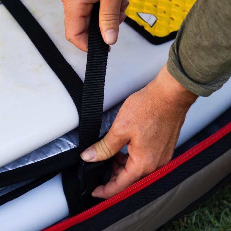 VEIA John John Florence Wheeled 4 Board Travel Bag Coyote - Must - Have for Surfers