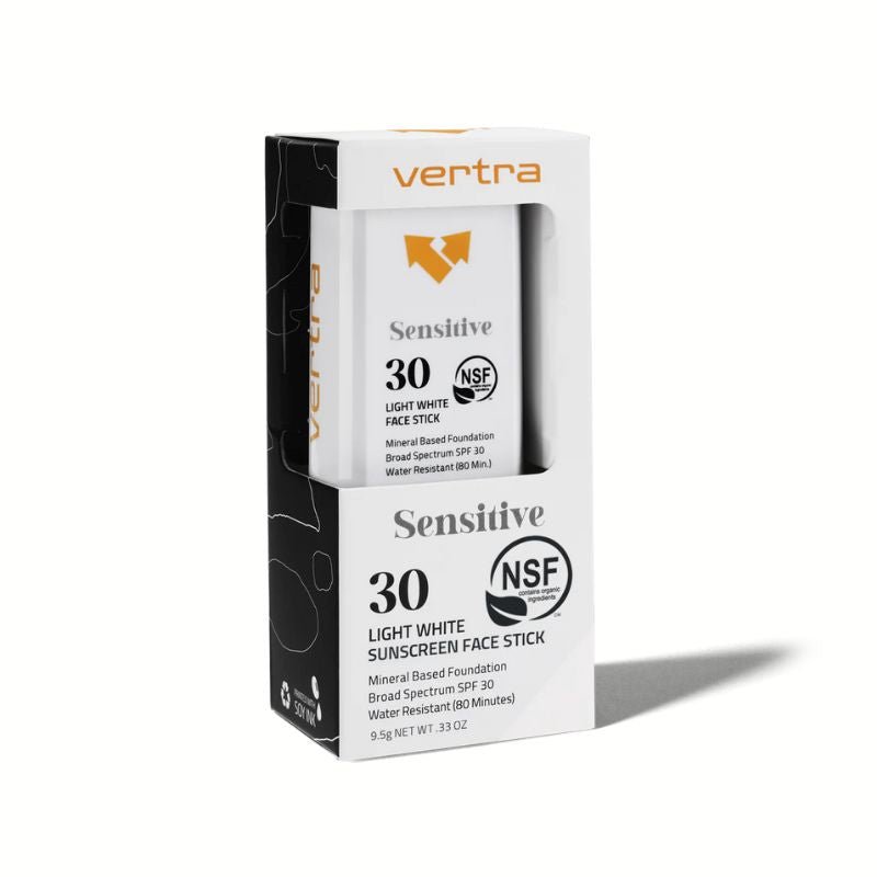 Vertra Face Stick Sunscreen SPF 30 Sensitive Skin Clear - Must - Have for Surfers
