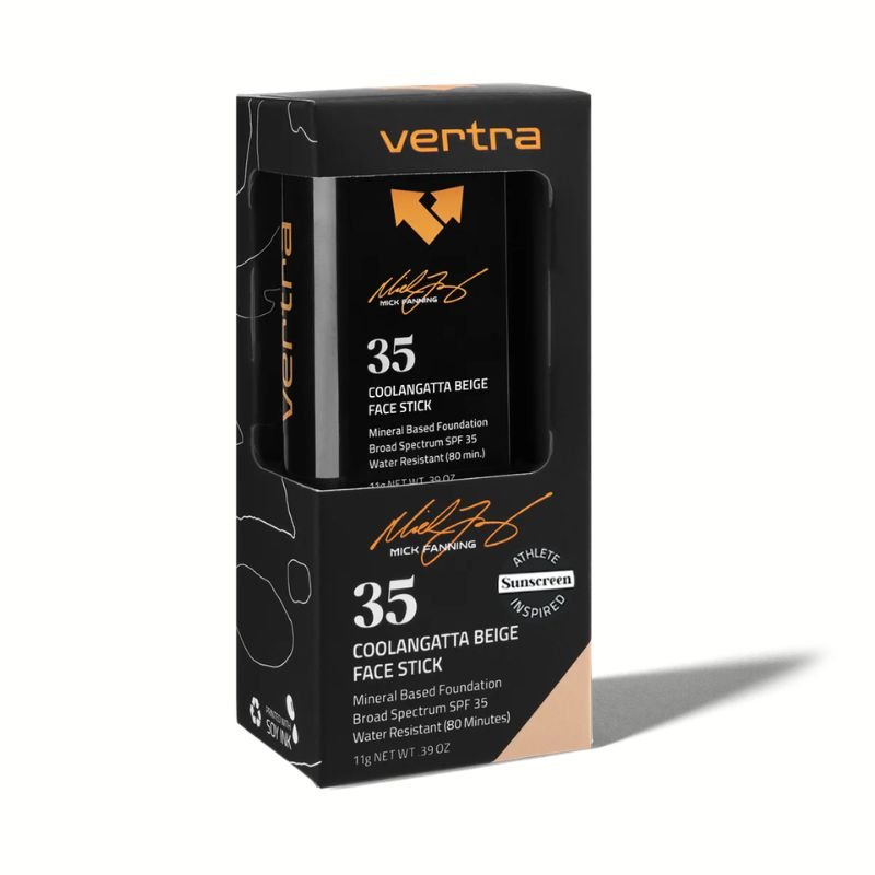 Vertra Face Stick Sunscreen SPF 35 Mick Fanning Coolangatta Beige - Must - Have for Surfers