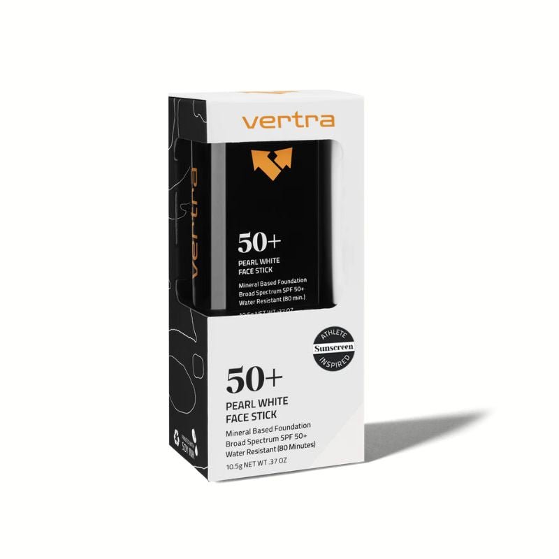 Vertra Face Stick Sunscreen SPF50+ Pearl White - Must - Have for Surfers