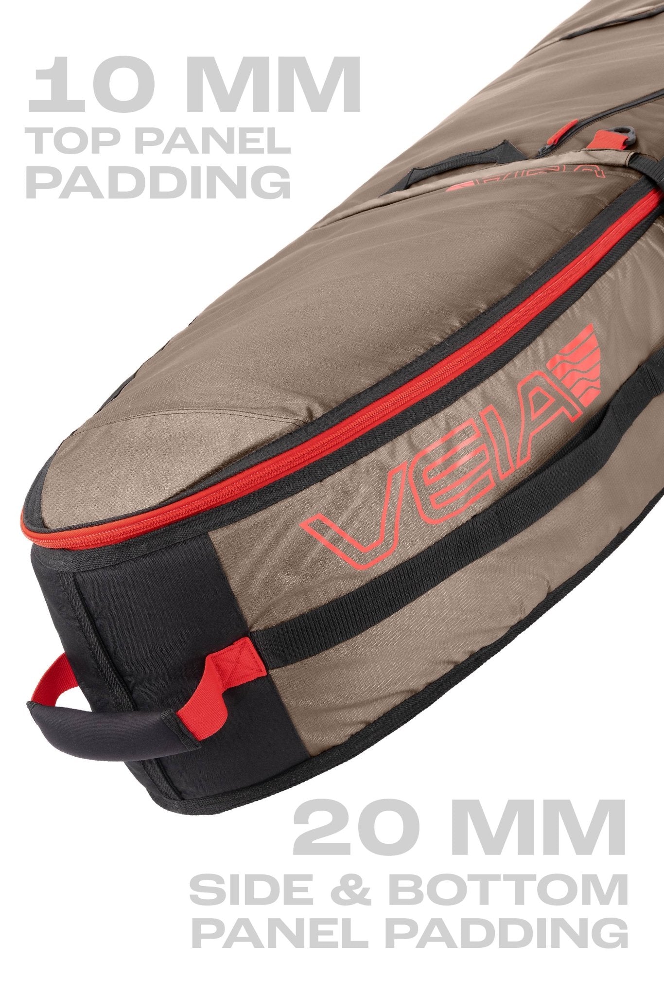 Wheeled JJF 4 Board Travel Bag - Coyote (For Online Purchase Only) - Must - Have for Surfers